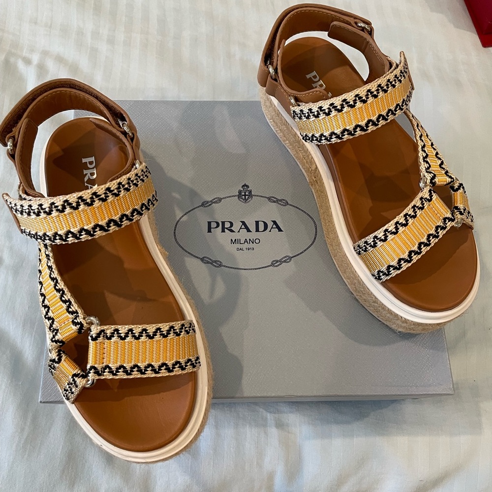 Prada platform sandal